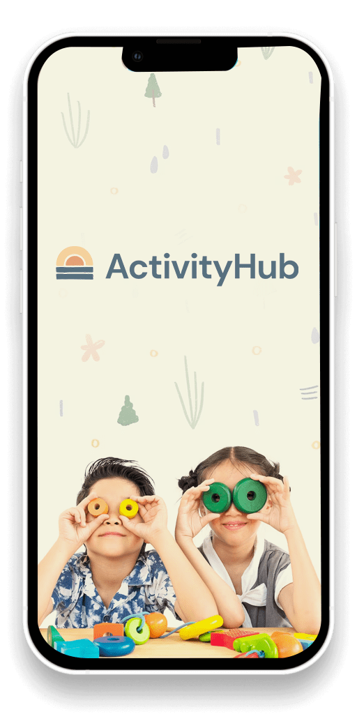 ActivityHub App placeholder showing kids