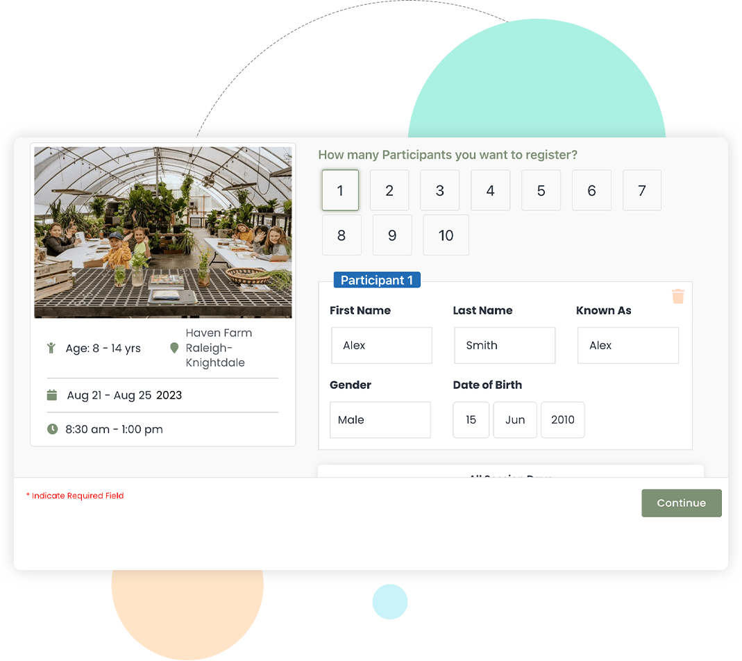 UI showing add to cart UI within Partner website using brand color and font