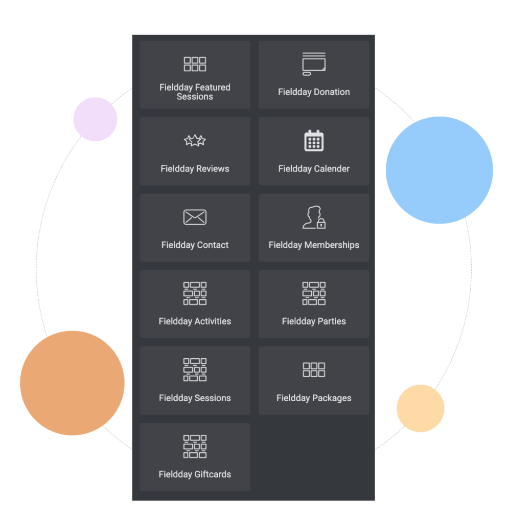 ActivityHub Widget Selection for partner website